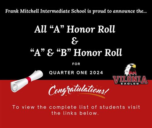 Honor Roll Announcement